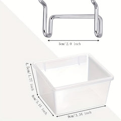 Durable Plastic Storage Bin for Organizing Hardware Accessories