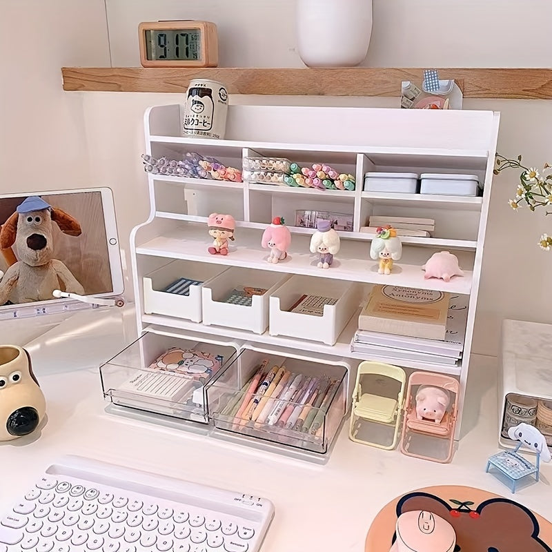 Double Layer Heightening Desktop Rack - Maximize Desk Space