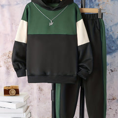 Boys' Hoodie & Sweatpants Set Street Style Casual Outfits Kids Clothes