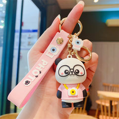 Cartoon Panda Keychain Animal Keyring, Bag Pendant, Car Key Chain