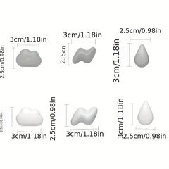 Mini Cloud Water Drop Fridge Magnet 3D Sticker