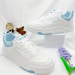 Women's Letter Graphic Lace Up Platform Sneakers
