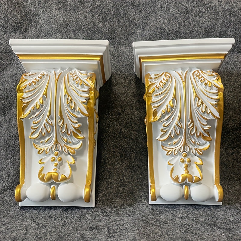 European PU Beam Joist Column Head Gate Flower Decor Carved Trunk Plaster Line
