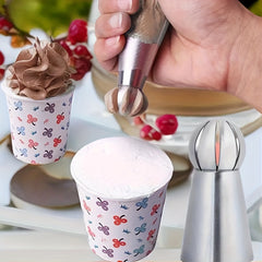 3pcs Set Stainless Steel Torch Spherical Nozzle Cake Baking Supplies