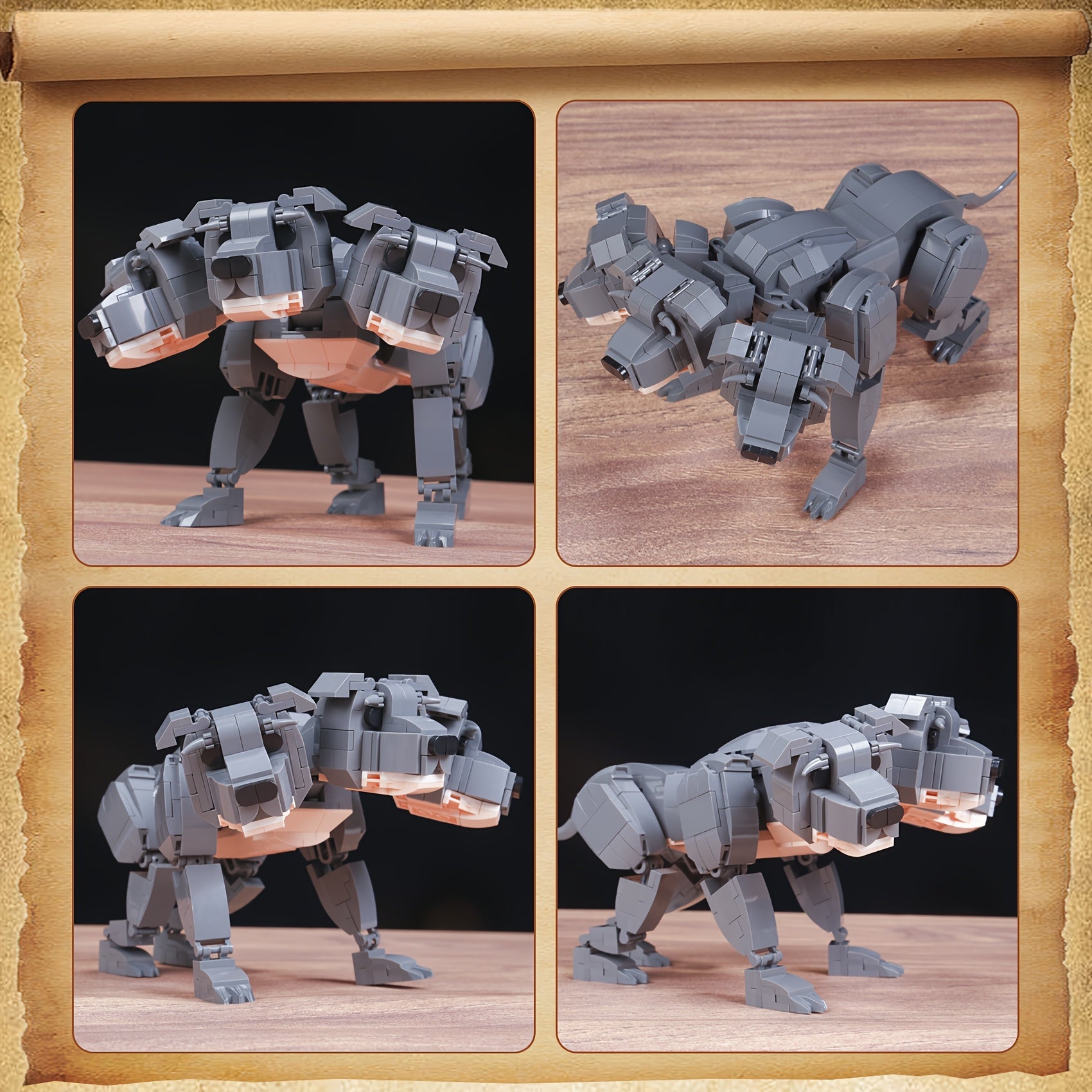 Dog Building Blocks Toy Set 1000 pcs 3D Puzzle Toys Gift for Adults