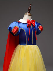 Girls' Princess Snow Dress Costume For Party Halloween Pretend Play