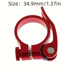 9mm Bike Seatpost Clamps Quick Release Lock Aluminum Alloy Saddle Clamp