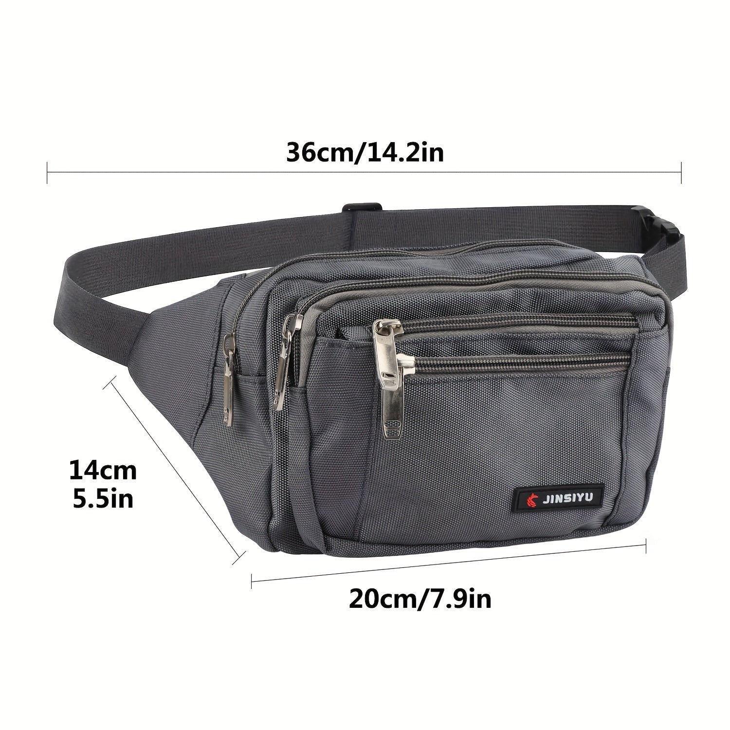 Outdoor Oxford Cloth Shoulder Bag Gray