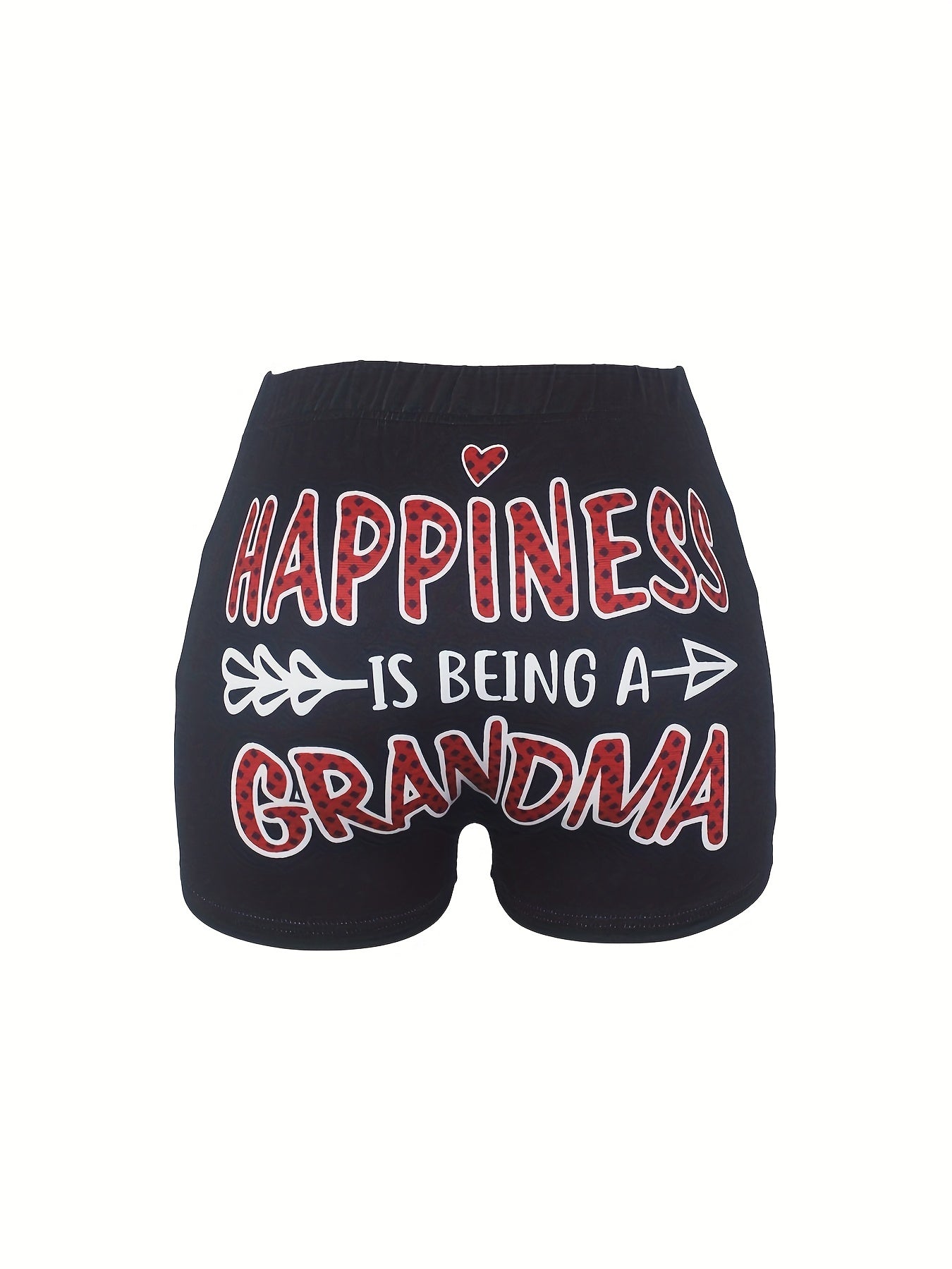 HAPPINESS GRANDMA Skinny Shorts for Women
