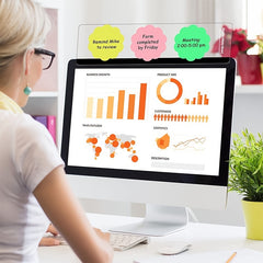 Multifunction Monitor Memo Board Transparent Side Panel For Office Home