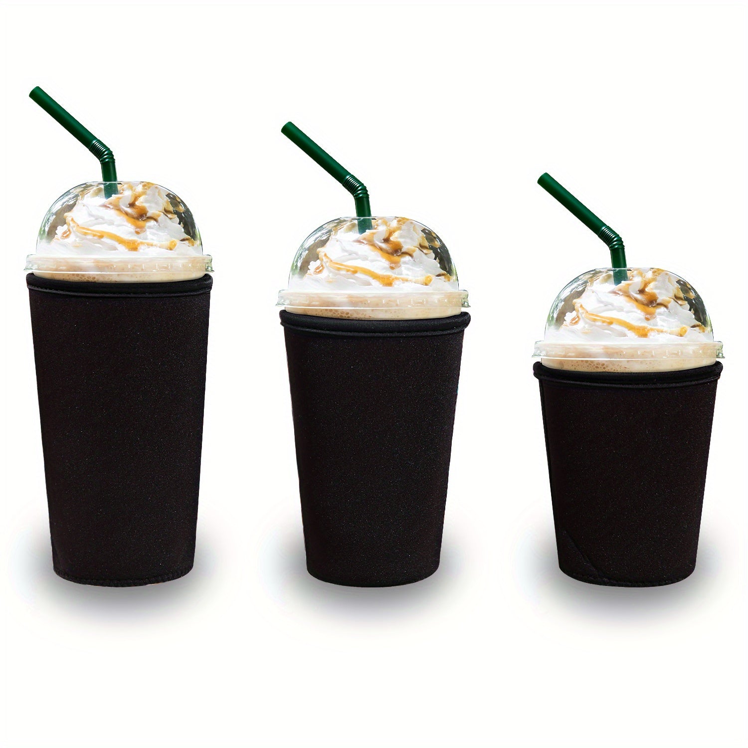 3pcs Neoprene Cup Sleeve with Handle for 16-32oz Cups