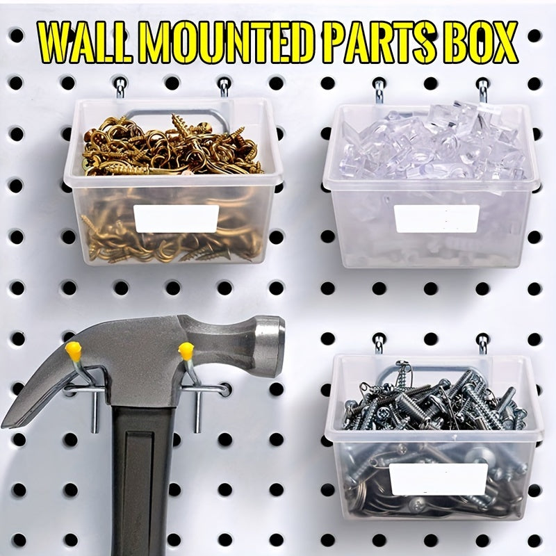 Durable Plastic Storage Bin for Organizing Hardware Accessories