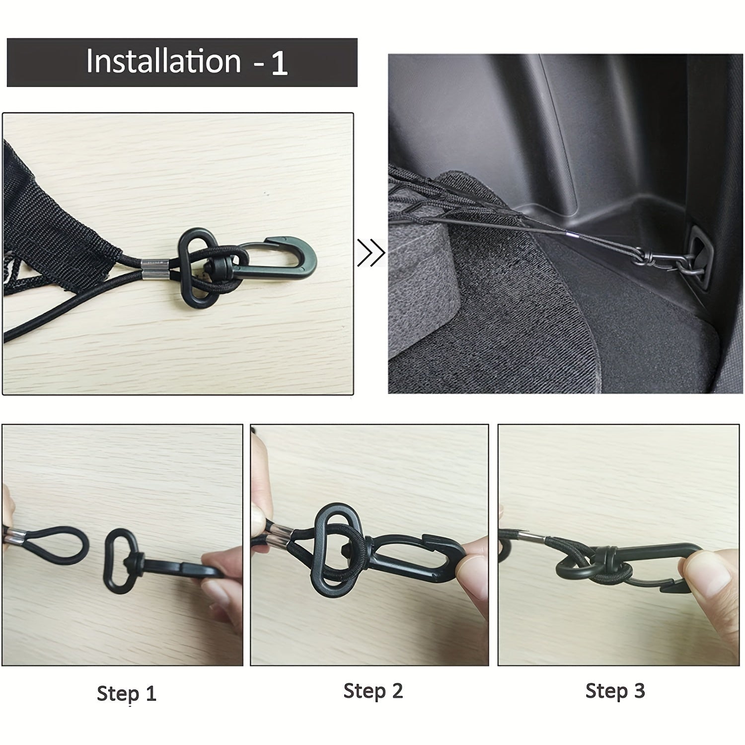 Adjustable Car Trunk Cargo Storage Organizer Net Universal SUV Car Truck