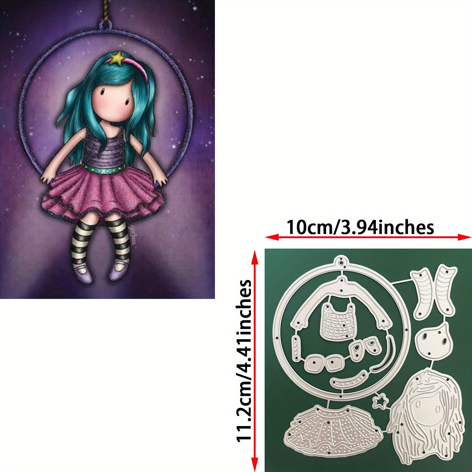 Princess Character Metal Cutting Dies for DIY Scrapbooking