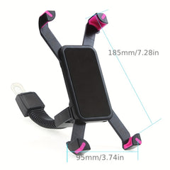 Motorcycle Rearview Mirror Phone Holder