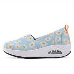 Sunflower Slip On Running Shoes with Shock Absorption