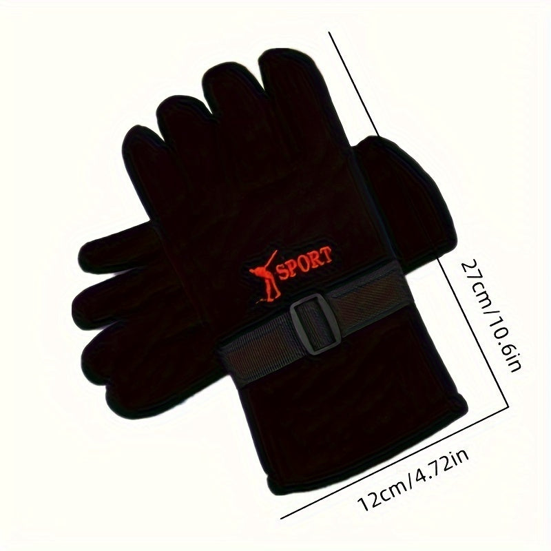Men's Large Winter Warm Gloves for Outdoor Sports