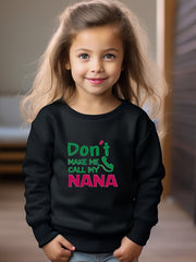 Girls Letters Pattern Crew Neck Sweatshirt For Spring Fall Christmas Gift