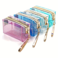 4Pcs Clear Makeup Bag Pouch Waterproof Toiletry Bag
