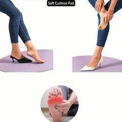 Women's Toe Topper Socks Metatarsal Pads Non Slip Cover with Padding