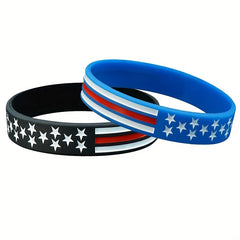 American Flag Silicone Sports Bracelet - Patriot Gift