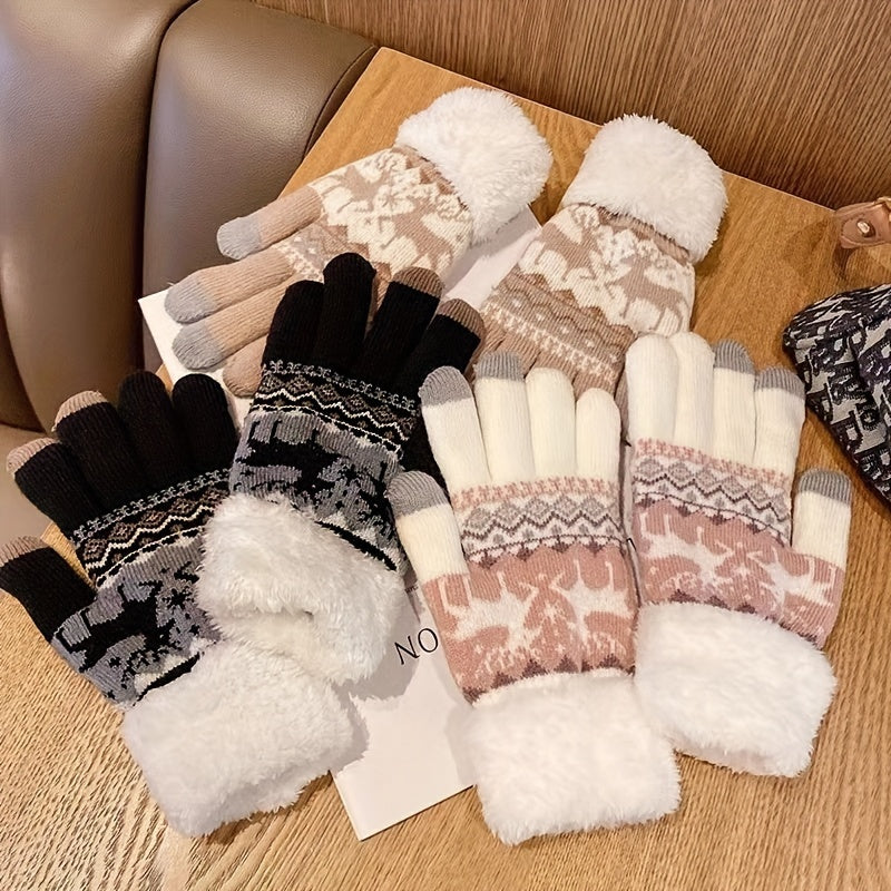 Winter Touchscreen Gloves Warm Lined Texting Glove for Women