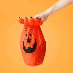 Halloween Candy Bag Skeleton Hand Large Capacity Begging Sugar Pouch