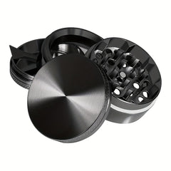 Portable 4-Layer Metal Grinder for Outdoor & Home Cooking