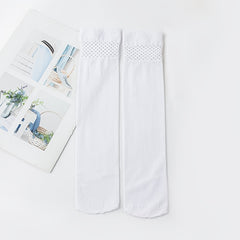 2 Pairs College Style Knee High Socks Women's Stockings