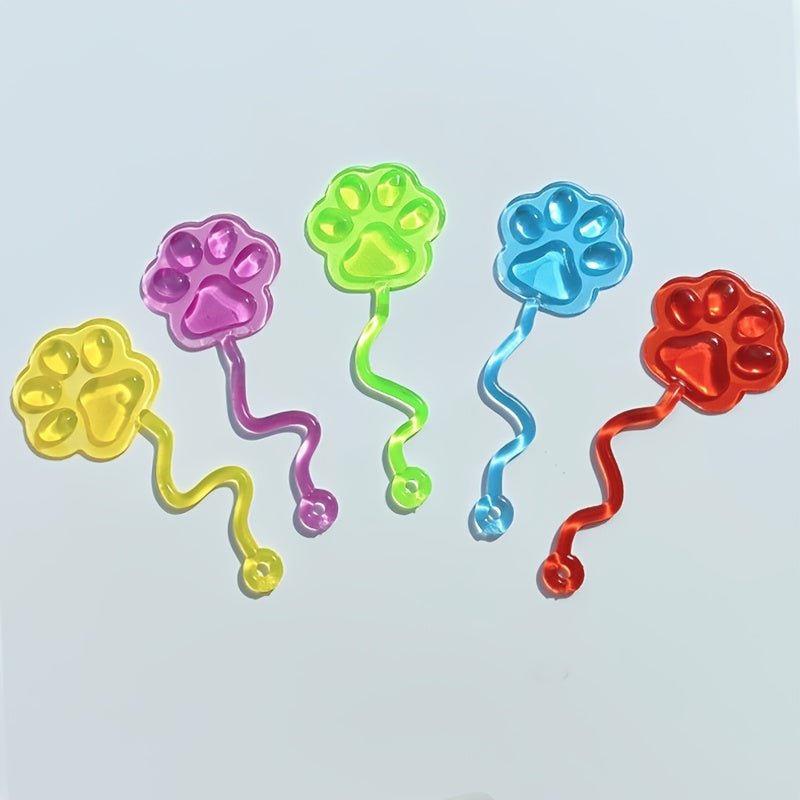 10-20pcs Fun Cat Toy TPR Claw Sticky Soft Decompression Creative Fidget Toys