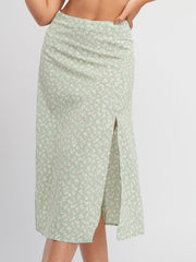 Ditsy Floral Slit Skirt Casual Loose Summer Women's Clothing