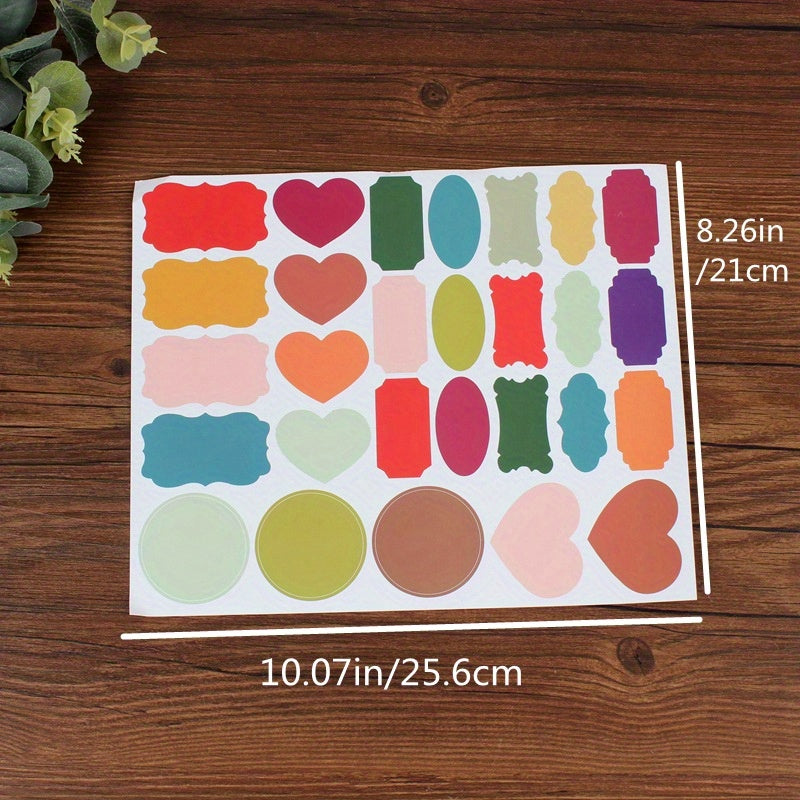 28 Colorful Label Stickers for Containers and Boxes - Easy Organization