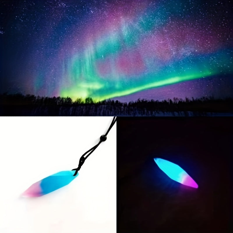 1pc Starry Sky Resin Luminous Necklace DIY Pendant Gift