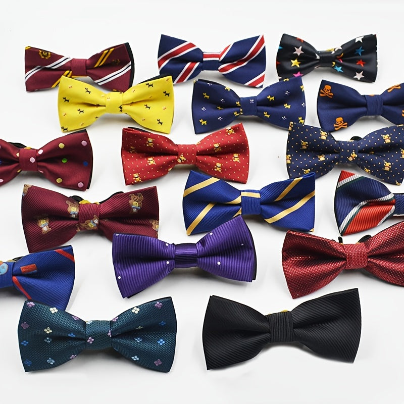Kids Adjustable Bow Tie Double Layer Butterfly Bow Tie