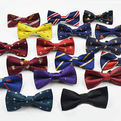 Kids Adjustable Bow Tie Double Layer Butterfly Bow Tie