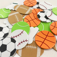 30pcs Sports Stickers Rugby Volleyball Softball Football Basketball Collection
