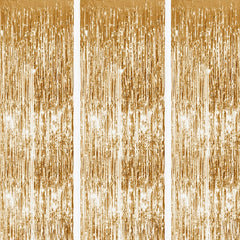 Golden Rain Curtain Wedding Decoration