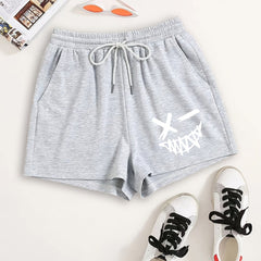 Y2K Sports Elastic Drawstring Shorts Women's Clothing