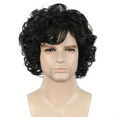 Men's Short Curly Fluffy Wig for Halloween Party