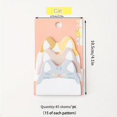 180 Sheets Cartoon Animal Sticky Notes for Home Office School Supplies