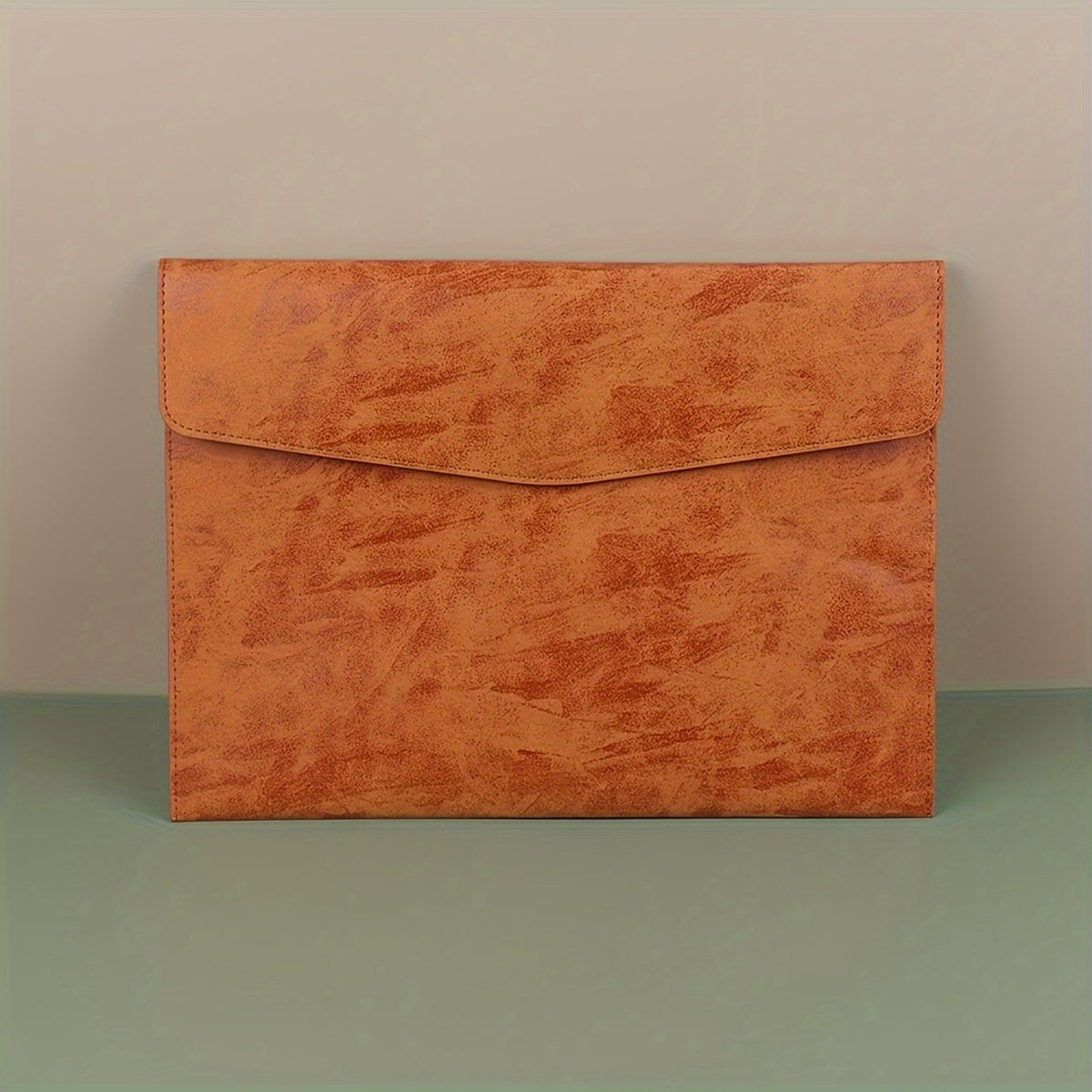 Business Faux Leather File Bag A4 Waterproof Office Storage Bag