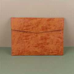 Business Faux Leather File Bag A4 Waterproof Office Storage Bag