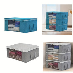 Large Capacity Underbed Storage Bag Clothes Quilt Dustproof Household Organizer