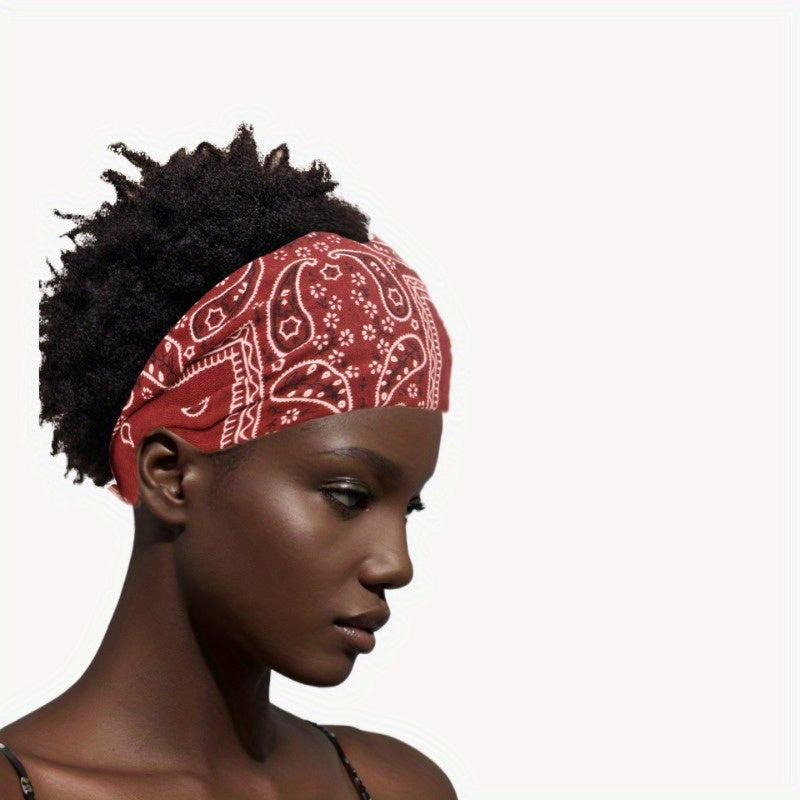 Vintage Waistband Headband Wide Brim Yoga Headband for Men & Women