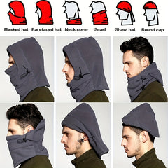 Winter Warm Ski Mask Thickened Fleece Balaclava Hat for Outdoor Sports