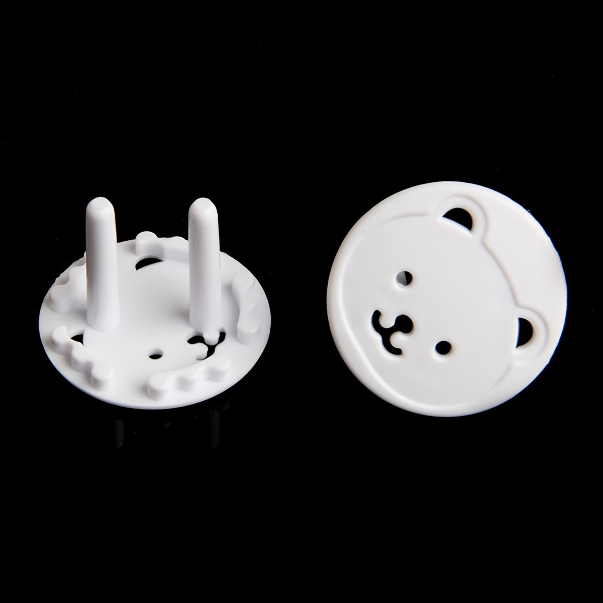10pcs Round Baby Socket Cover Bear 2 Pin Hole Power Protection Cover