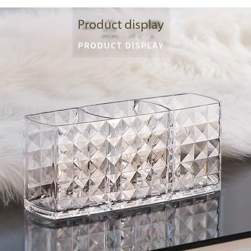 Acrylic Drill Pen Holder Desktop Makeup Brush Storage
