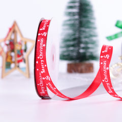 25 Yards Monochrome Christmas Ribbon for Festive Gift Wrapping