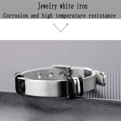 Unisex Stainless Steel Couple Bracelet Titanium Steel Bracelet