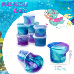 Mermaid & Galaxy Slime Kit Party Favors Bulk